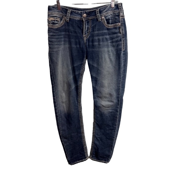 Silver jeans- mid pencil skinny jeans - Picture 1 of 6